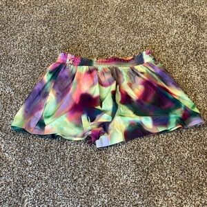 Athleta 2024 Keys Collection Multicolor Women's Flutter Shorts with lining.